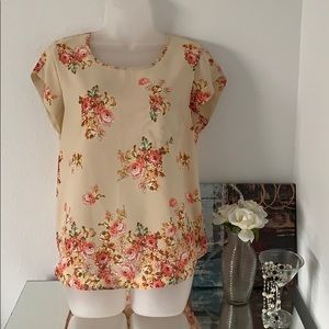 Summer floral blouse